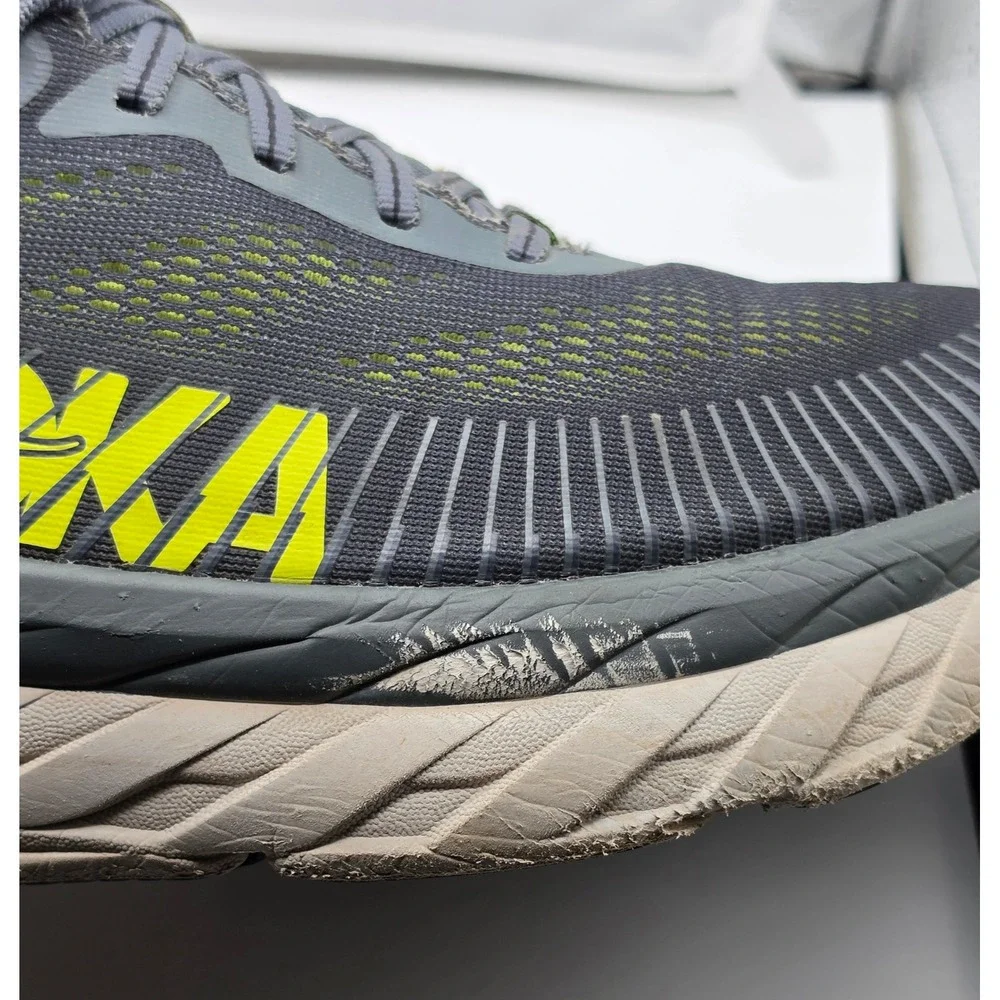 Hoka One One Bondi 7 Mens 11.5 Running Shoes Charcoal Gray
